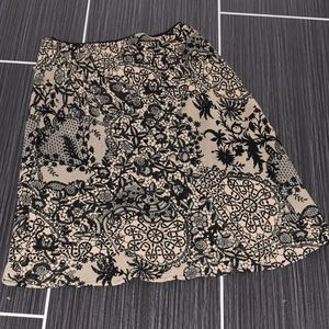 Connected Black & Tan Skirt Size L